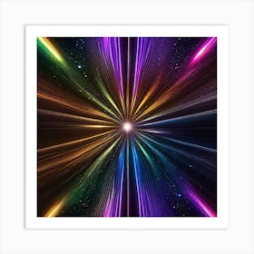 Space Burst Art Print