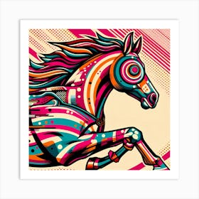 Psychedelic Horse 1 Art Print