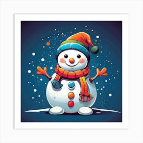 Snowman 1 Art Print