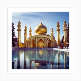 Golden Mosque Art Print