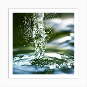 Water Splashing Art Print