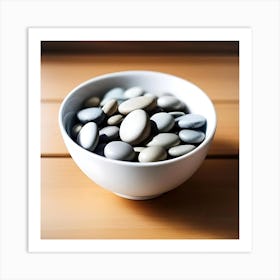 Pebbles In A Bowl 3 Art Print