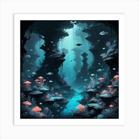 Underwater Seascape 1 Art Print