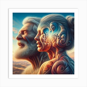 Man And A Woman Art Print