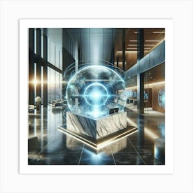 Futuristic Office Art Print