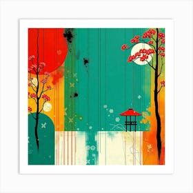 Asian Landscape 5 Art Print