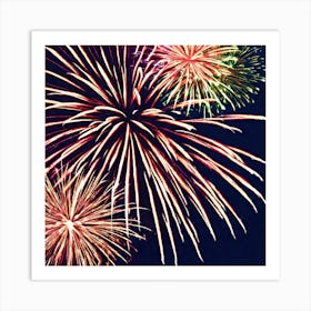 Fireworks In The Sky 4 Art Print