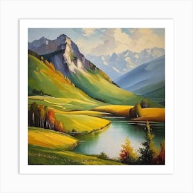 Landscape Painting 221 Art Print