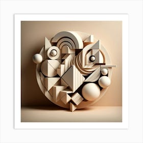 Geometric Abstract Art Art Print