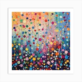 Rainbows And Dots Art Print