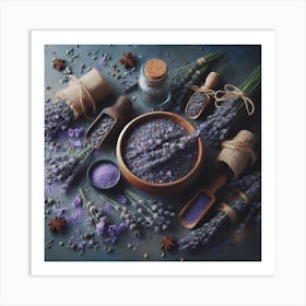 Lavender flowers Art Print