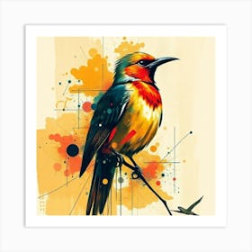 Colorful Bird Art Print