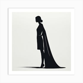 Silhouette Of A Woman art print 2 Art Print