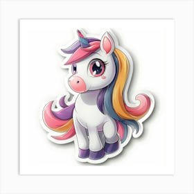 Unicorn Sticker 119 Art Print