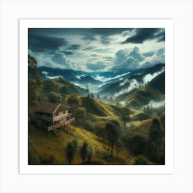 House In The Mountains 2 Art Print