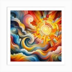 Abstract Of The Sun Art Print