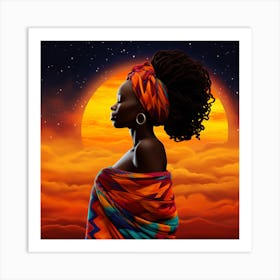 African Woman 44 Art Print