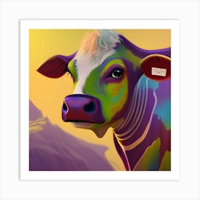 Cow Painting Art Print