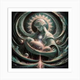 Virgin And Child 5 Art Print