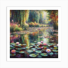 Water Lily Pond 1 Poster