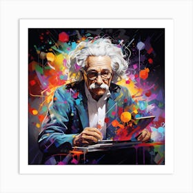 Albert Einstein 6 Art Print