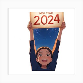 New Year 2024 Art Print