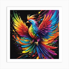 Colorful Parrot 1 Art Print