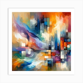 Abstract City Painting Art Print