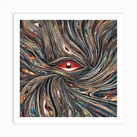 Abstract Eyes 1 Art Print