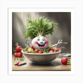 Radishes Art Print