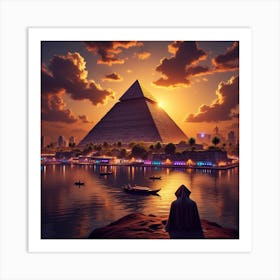 Egypt At Sunset 3 Art Print