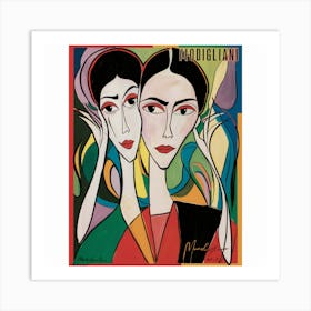 Two Women 2 Art Print