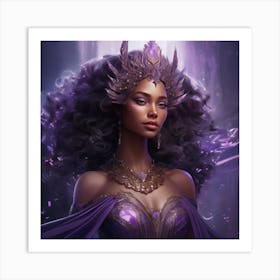 Amethyst Goddess Art Print