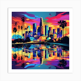 California Skyline Art Print