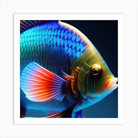 Flamingo Fish Art Print