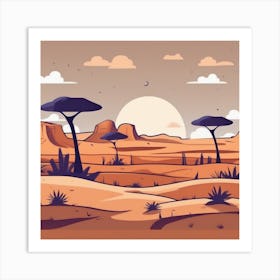 Desert Landscape 93 Art Print