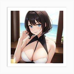 Sexy Anime Girl Art Print