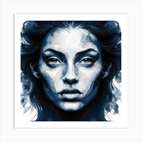 Woman'S Face 1 Art Print