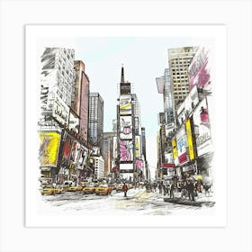 Times Square 2 Art Print