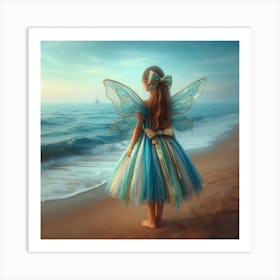 Fairy On The Beach 2 Art Print