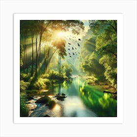 Thailand Forest Art Print