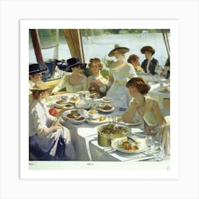 Afternoon Tea Party 1 Art Print