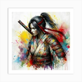 Samurai Girl 5 Art Print