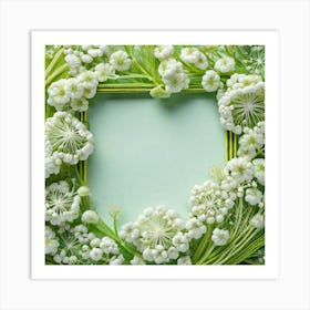 Frame Created From Fennel On Edges And Nothing In Middle Miki Asai Macro Photography Close Up Hyp (5) Art Print