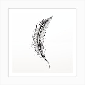 Feather Tattoo Art Print