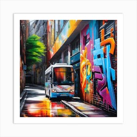 Melbourne Street Art 1 Art Print