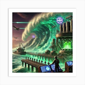 Corrosive Tsunami Launcher Art Print