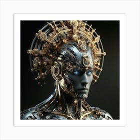 Futuristic Humanoid 1 Art Print