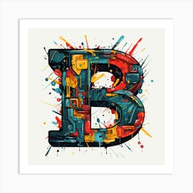 Letter B 6 Art Print