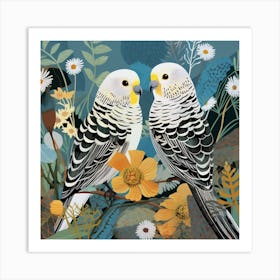 Bird In Nature Budgerigar 1 Art Print